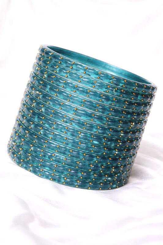 Raina Raindrop Glass Bangles