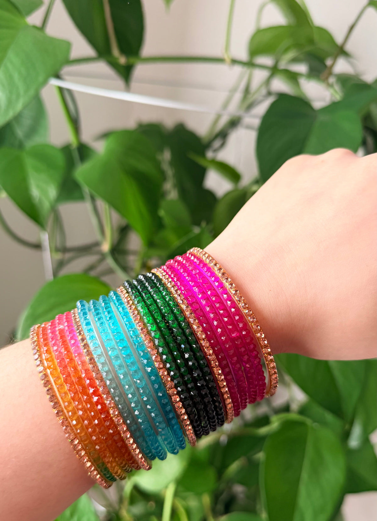 Laila Glass Bangle Set