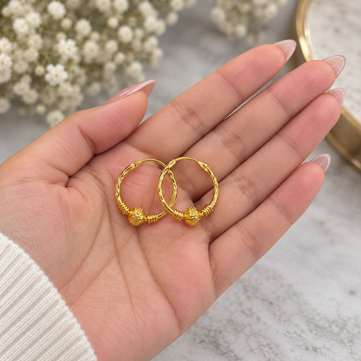 Sakshi Gold Plated Mini Balis