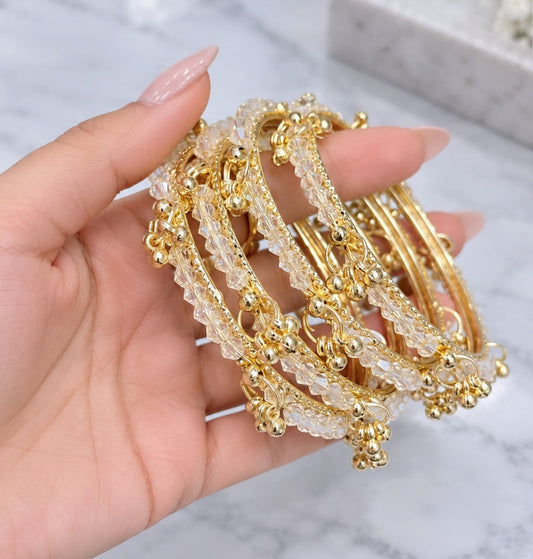 Sana Crystal Kashmiri Ghungroo Bangle set
