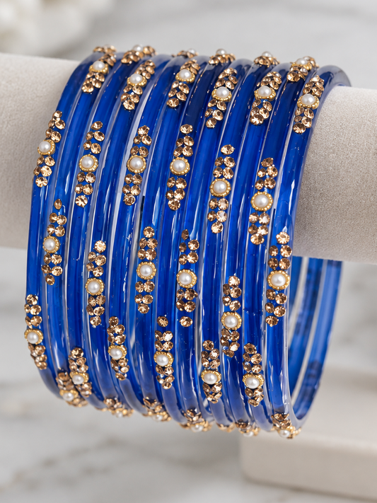 Sophia Glass Bangle Set