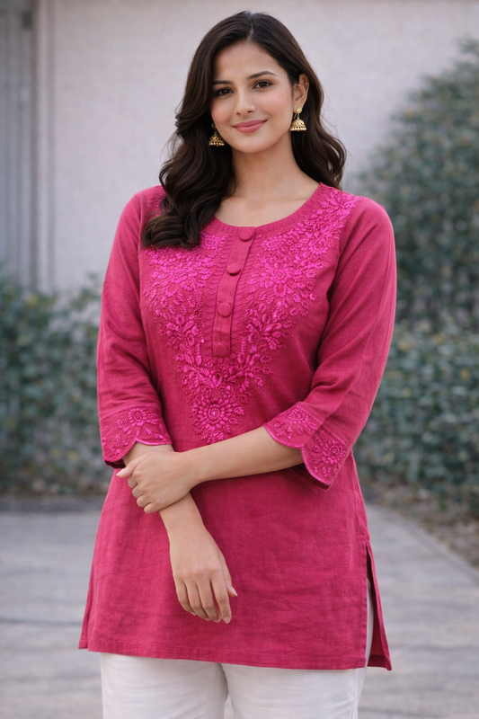 Short Kurti with Embroidery