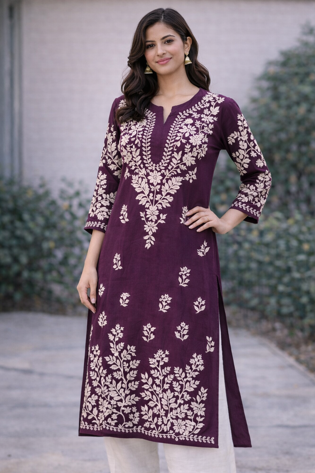 Long Kurti with Embroidery