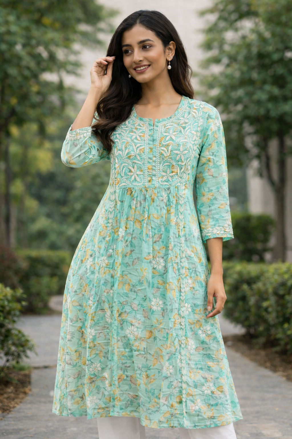 A-Line Long Kurti