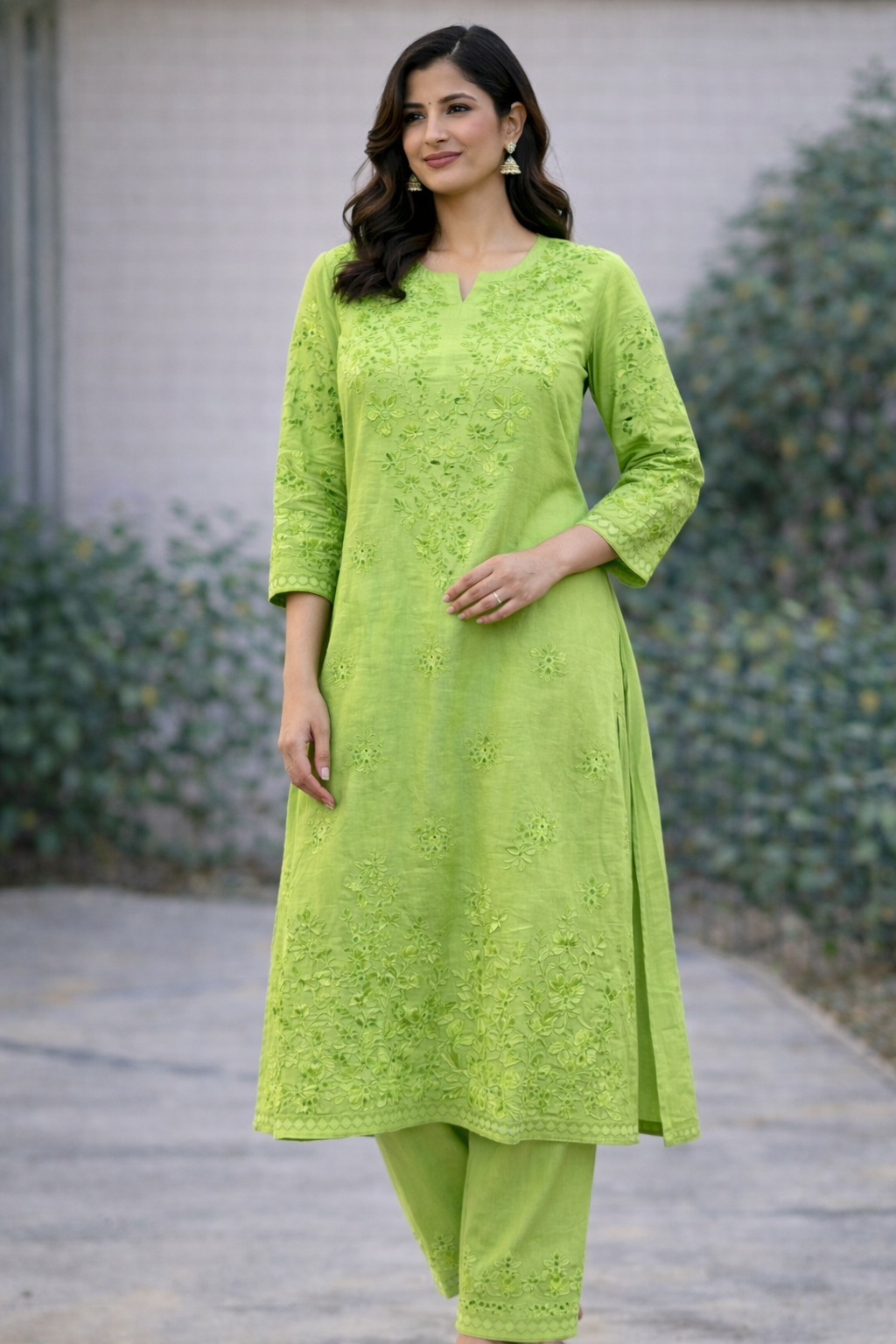 Long Kurti With Pants Set