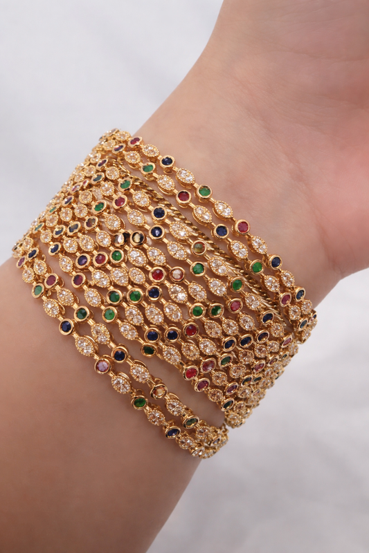 Multi Color Bangle Set