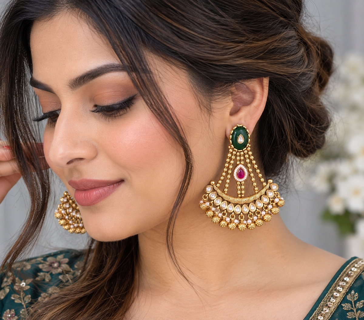 Antique Style Statement Earrings