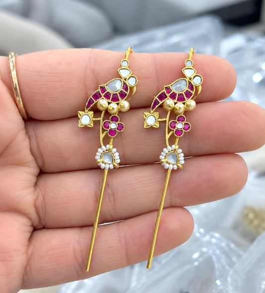 Pachi Kundan Earcuffs