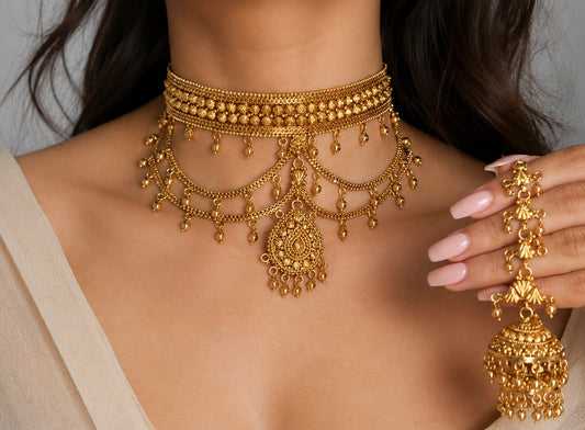 Anayah Premium Gold Plated Necklace Set