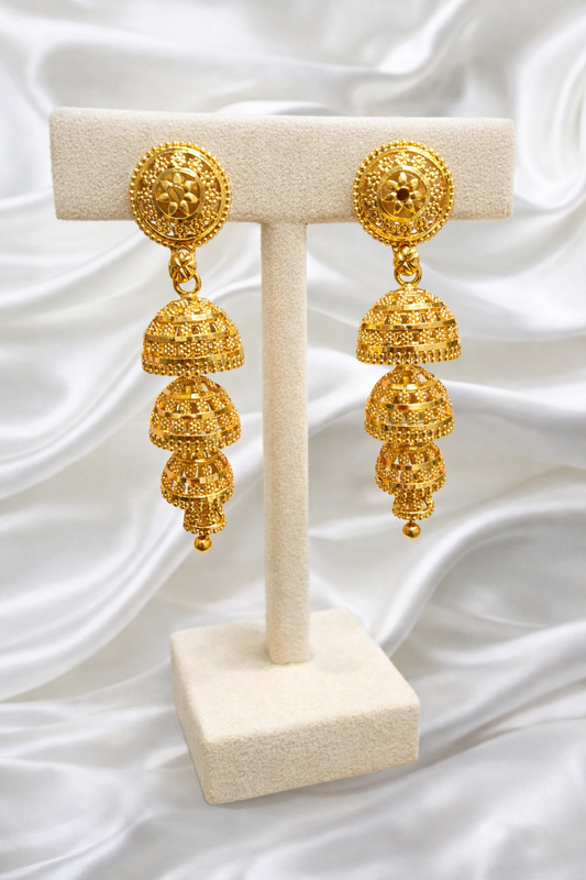 Gold Plated Jhumkis