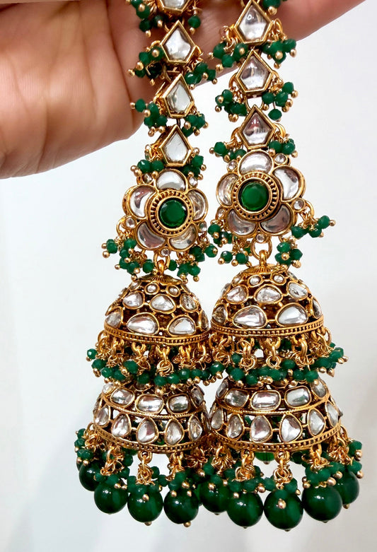 Sahara Style Double Layered Jhumkis