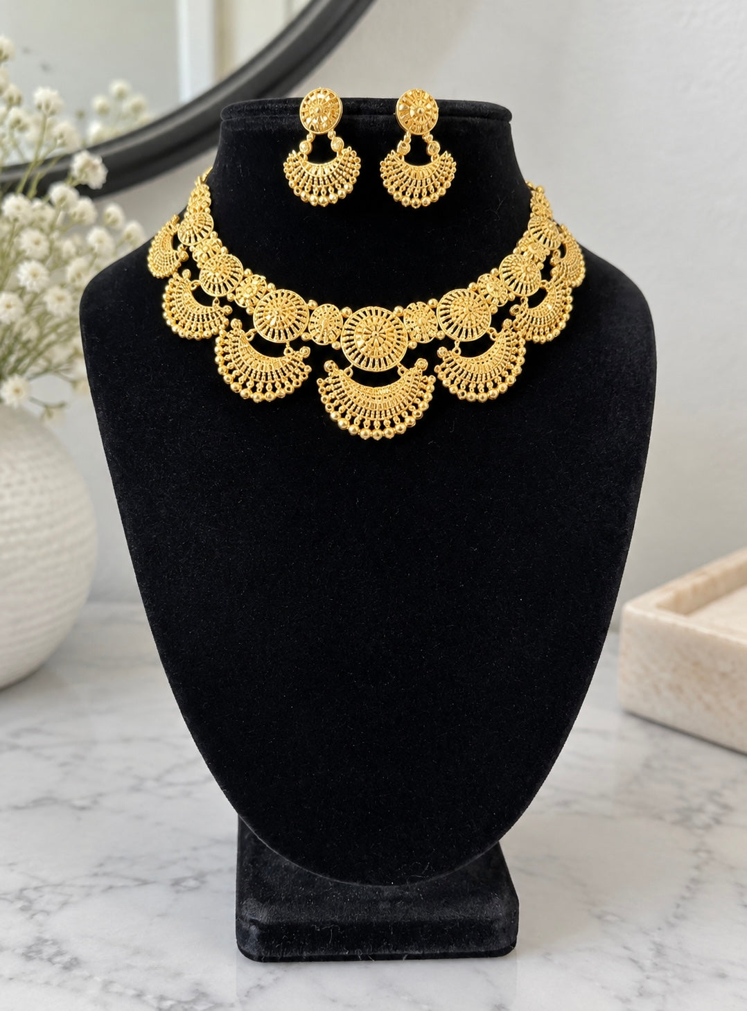 Siya Premium Gold Plated Necklace Set