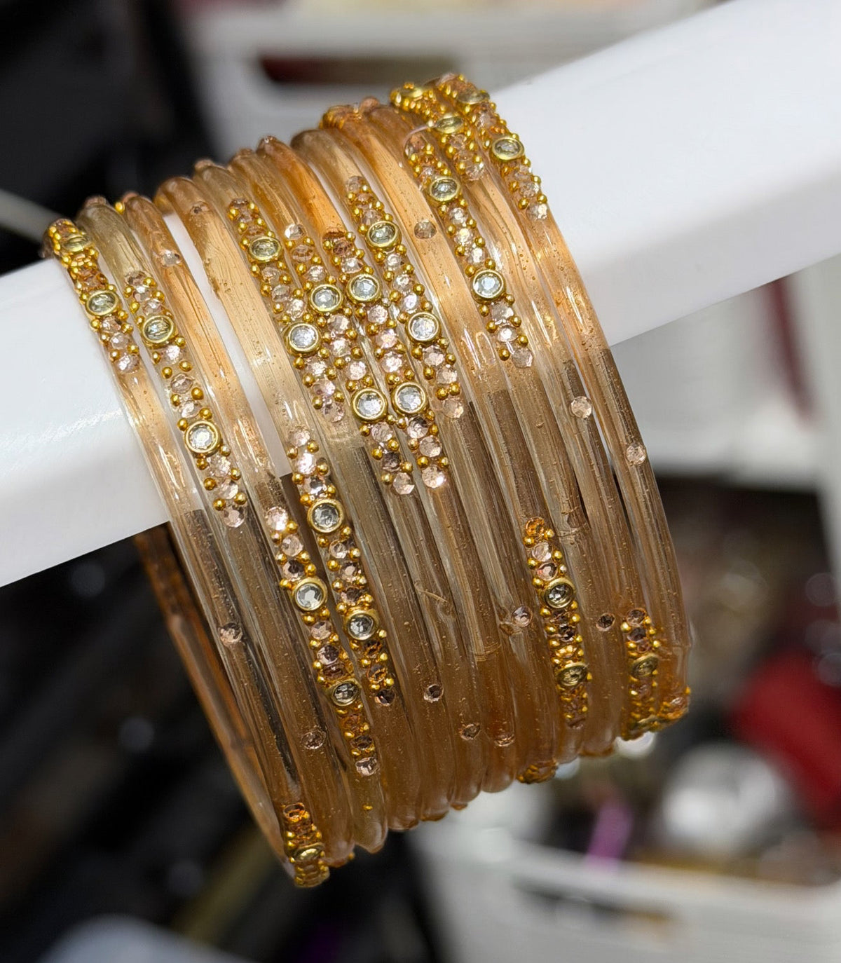 Sophia Glass Bangle Set