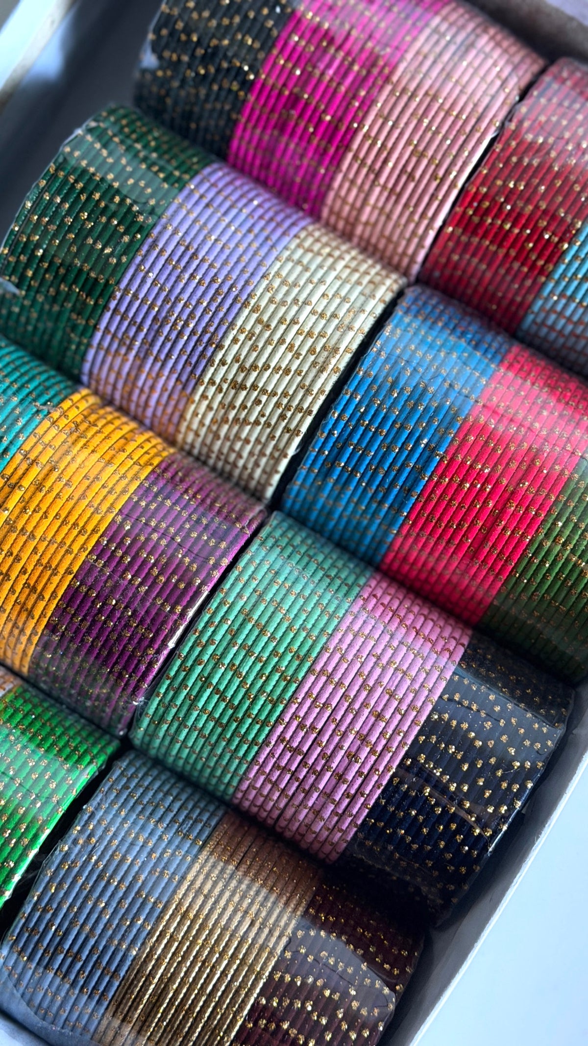Esha Metal Dotted Bangle Full Box