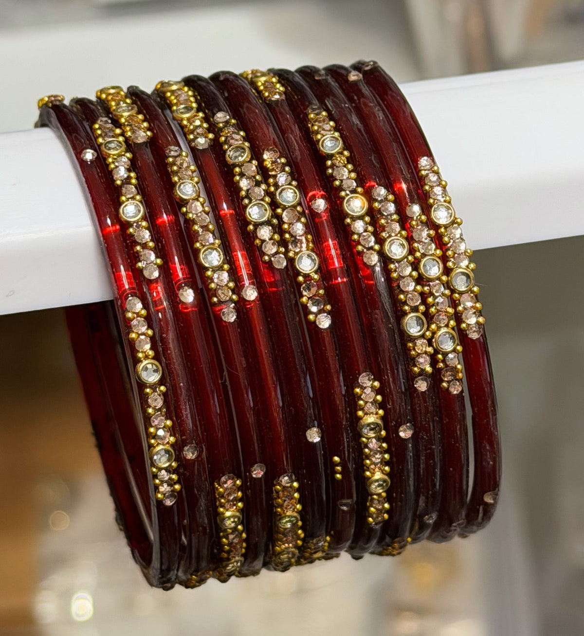 Sophia Glass Bangle Set