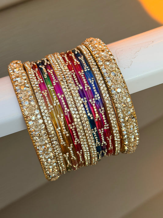 Roshini Glass Bangle Set