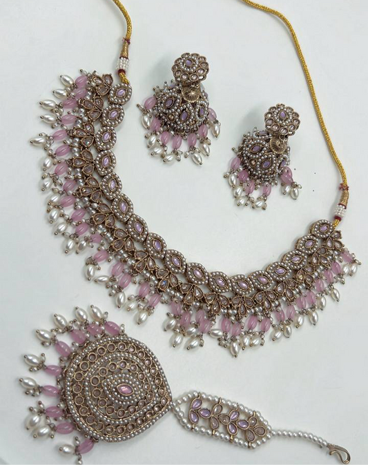 Pink Necklace Set