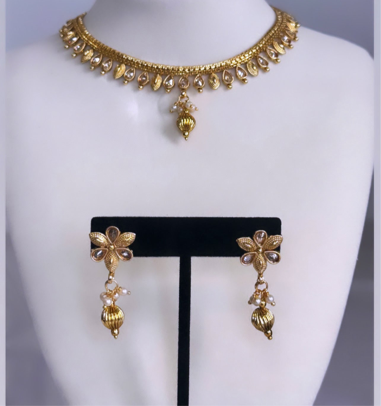 Gold Plated Necklace Set