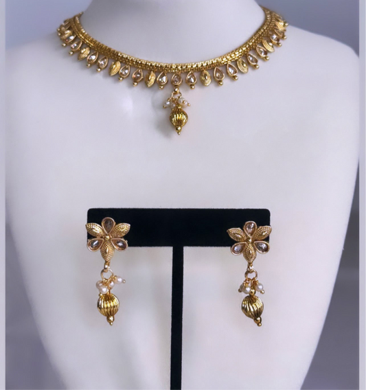 Gold Plated Necklace Set