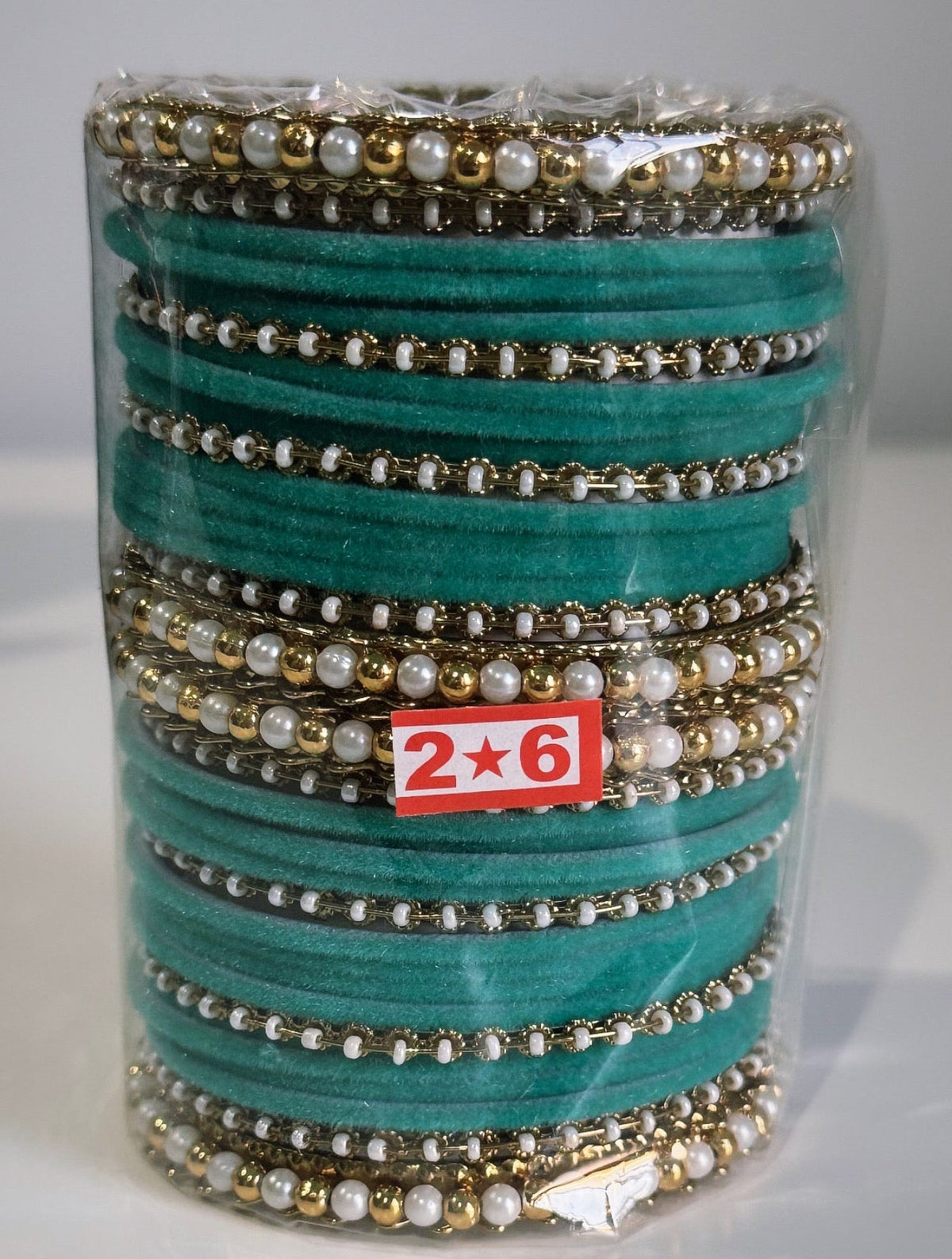 Nandini Velvet Bangle Sets-For Both Hands