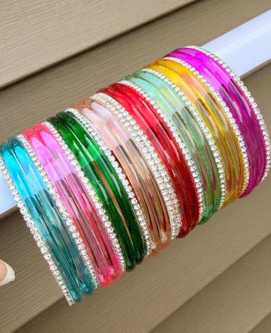 Simmi Glass Bangle Set