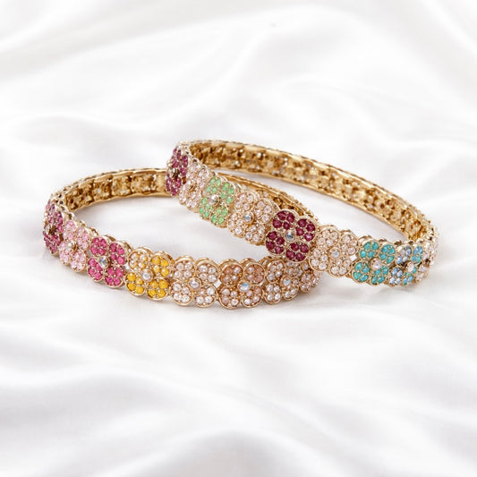 Nina Multicolored Bangle Set