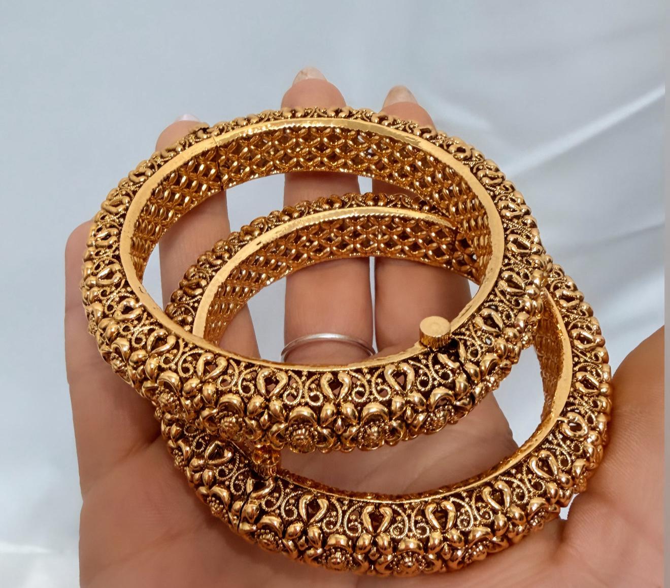 Gold Plated Bangle Set