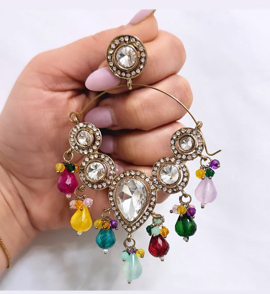 Multi Colored Chandbali