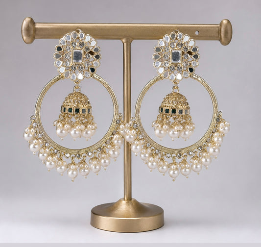 Anam Mirrored Chandbalis