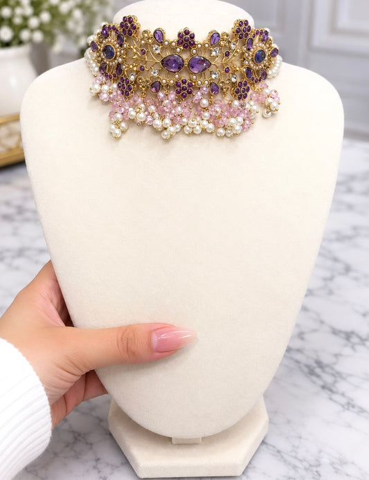 Amreen Nauratan Pakistani Choker Necklace Set