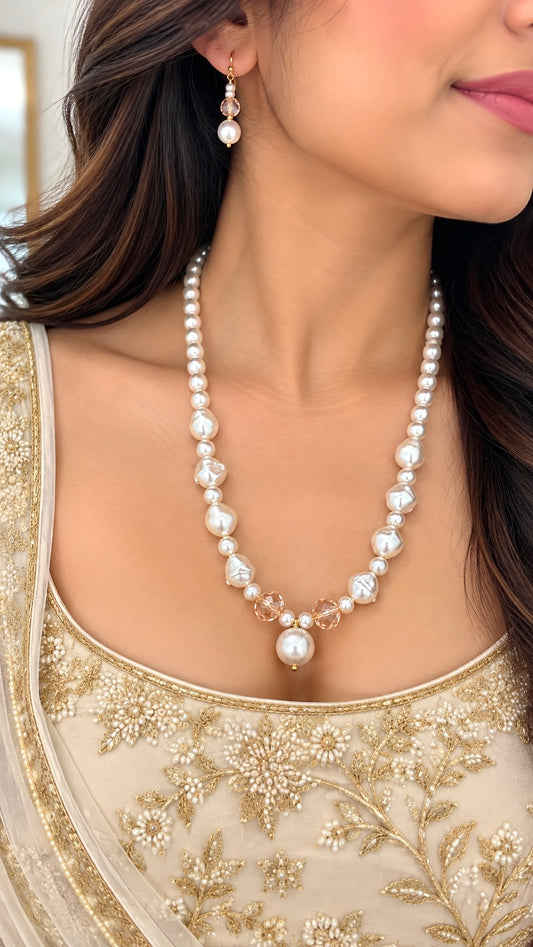 Noor Pearl Necklace Set