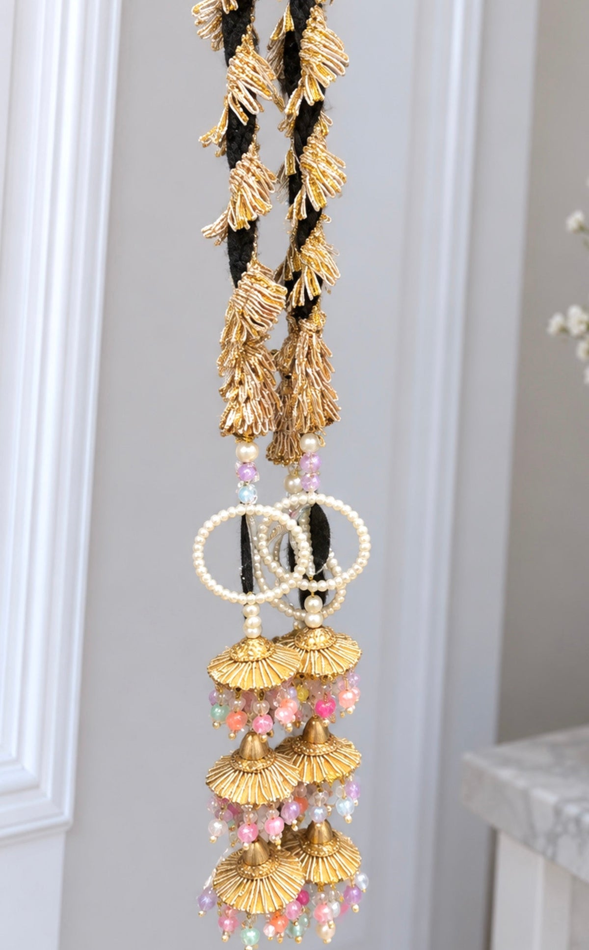 Sonam Multi Color Parandi with Mirrors