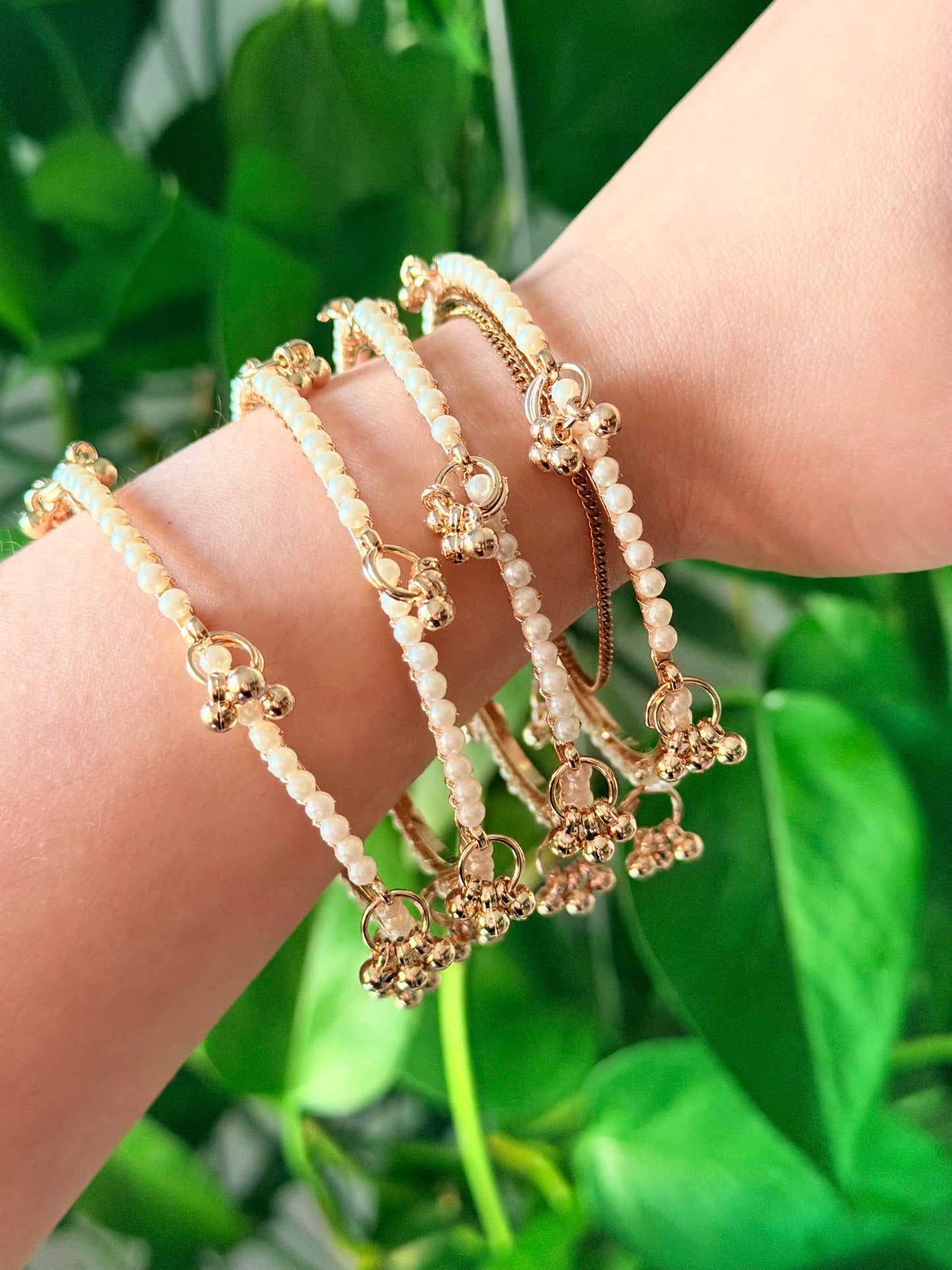 Trisha Pearl Kashmiri Ghungroo Bangles Set of 4