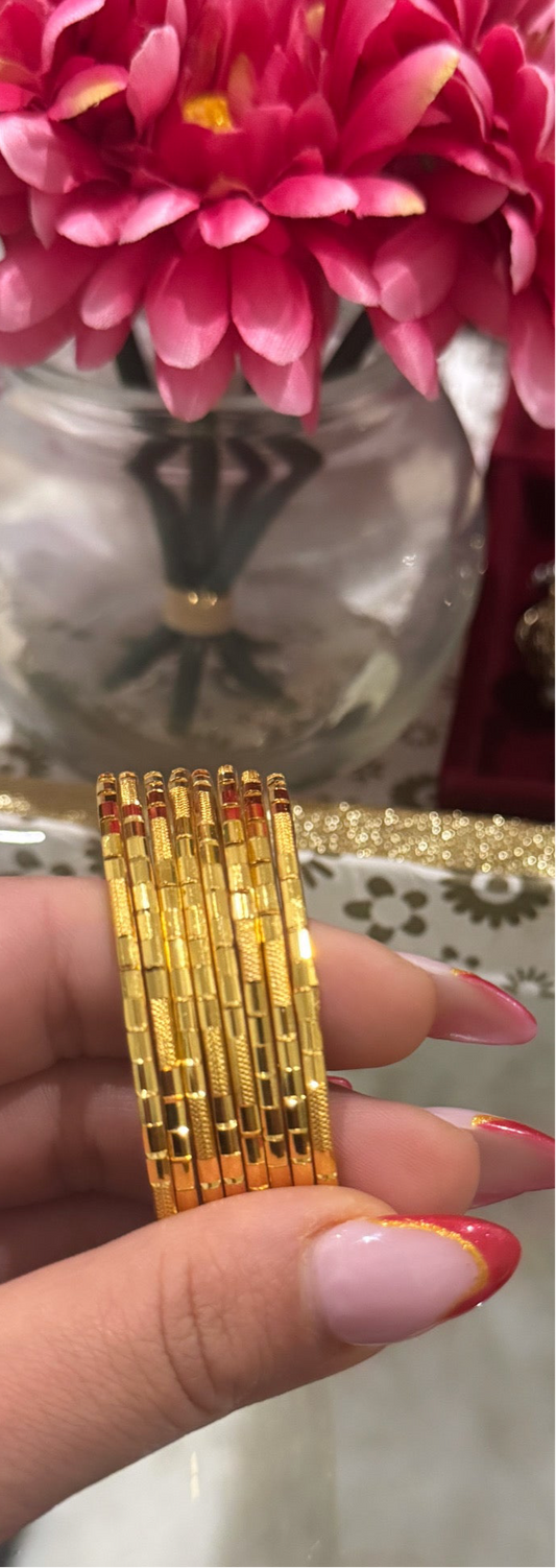 Faux Gold Bangles