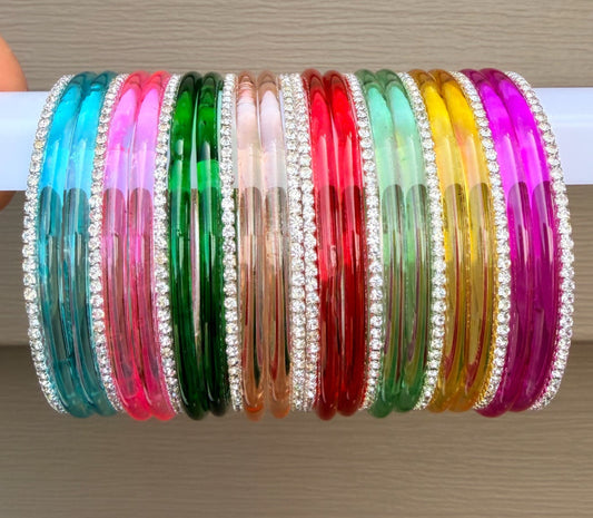 Simmi Glass Bangle Set