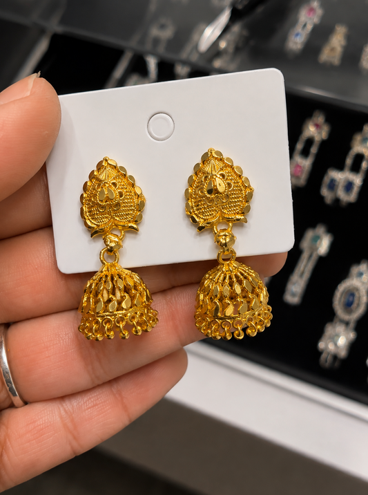 Sophia Gold Plated Jhumkis