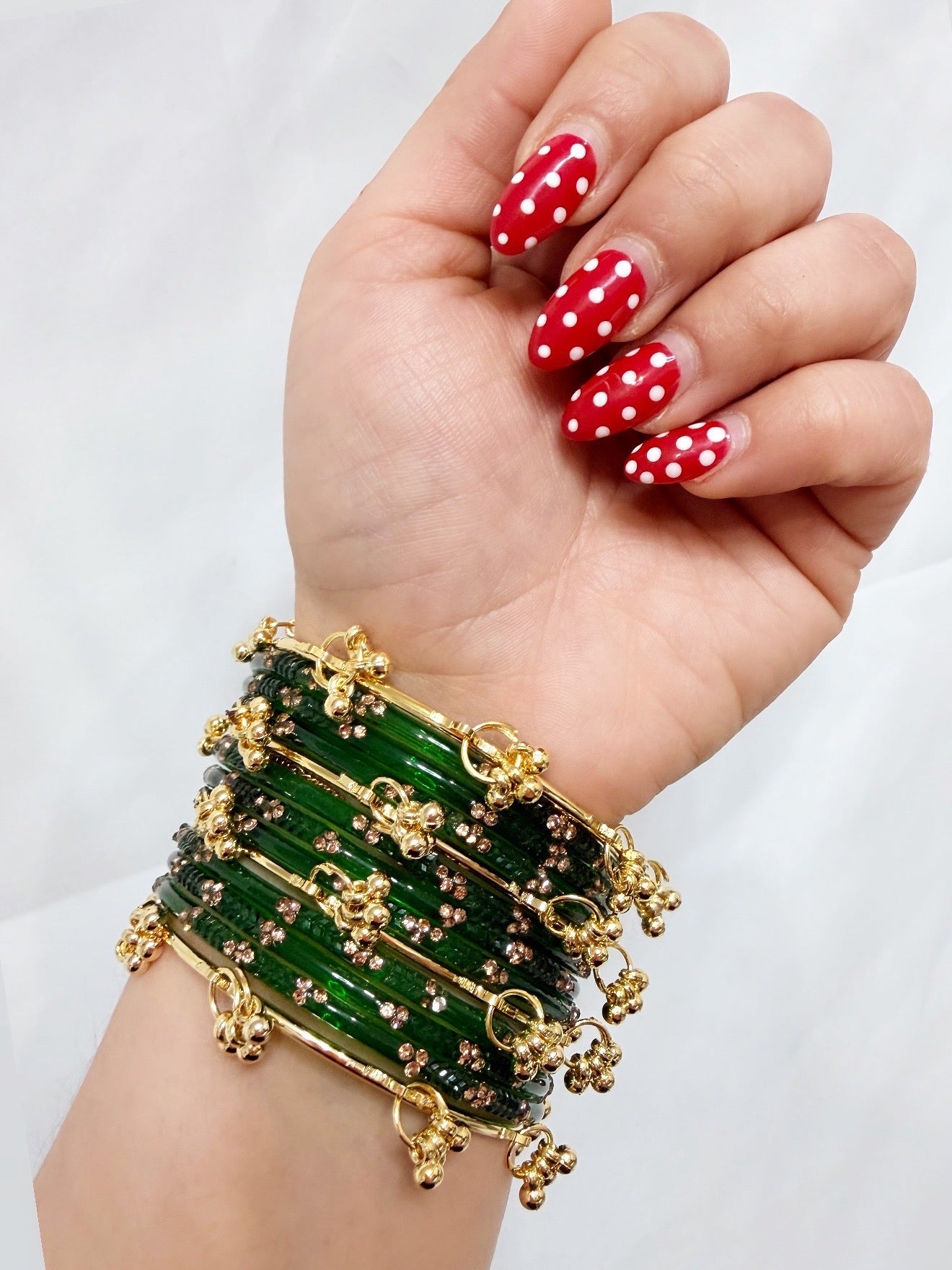 Mahi Ghunghroo Glass Bangle Set