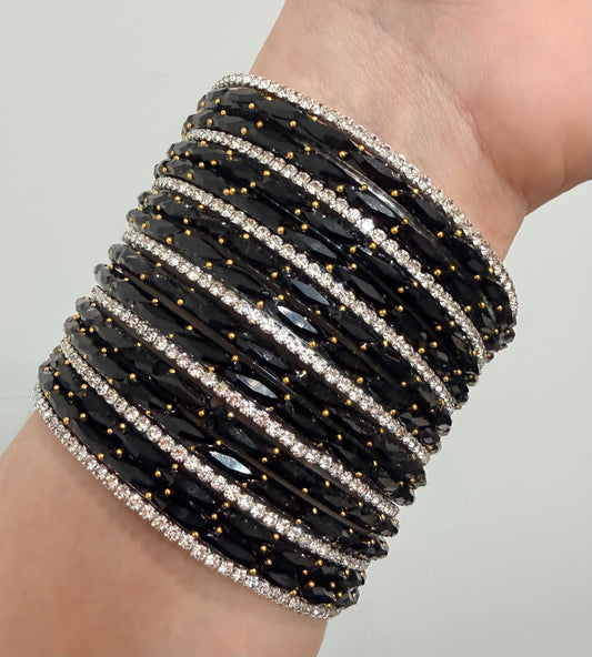 Nora Glass Bangle Set