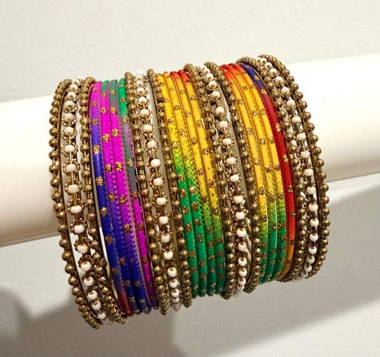 Rainbow Colored Bangles