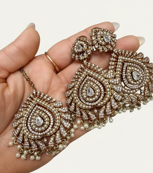 Earrings & Tikka Set
