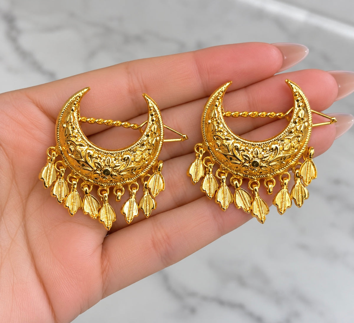 Jadau Hair Clip-Set of Two
