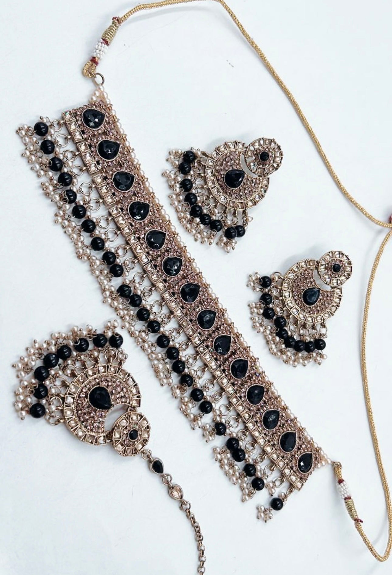 Black and Gold Choker Set