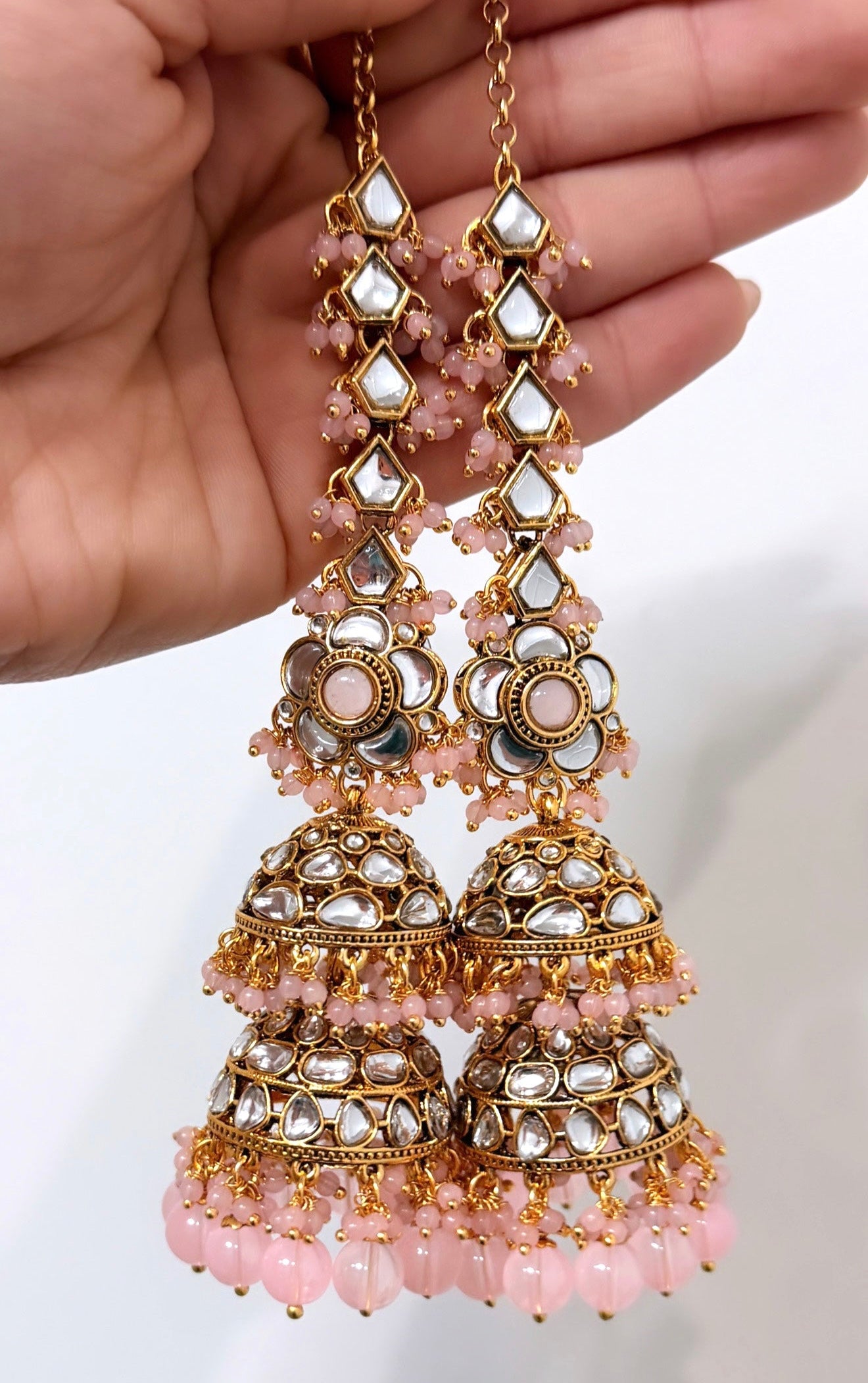Sahara Style Double Layered Jhumkis