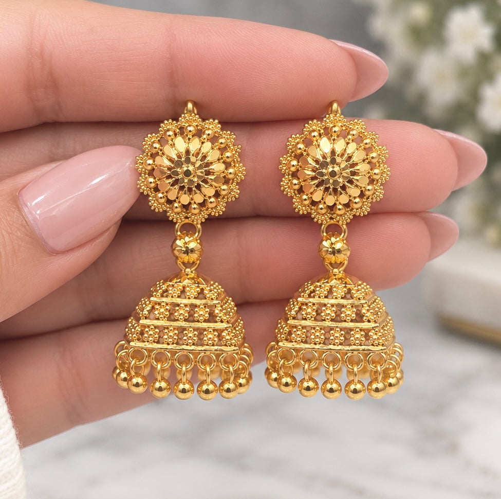 Aman Gold Plated Jhumkis
