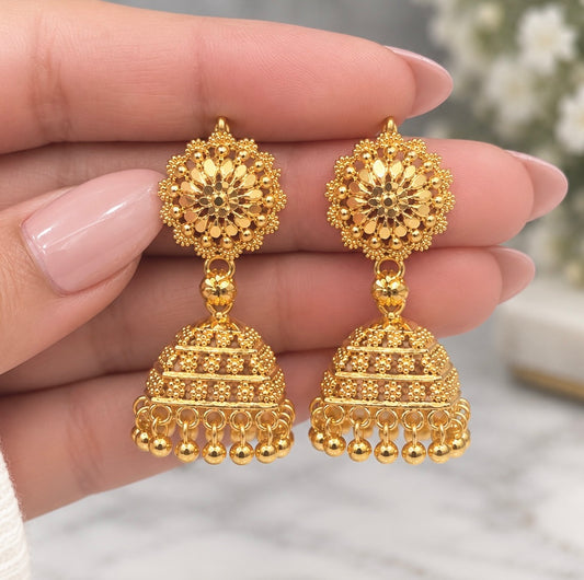 Aman Gold Plated Jhumkis