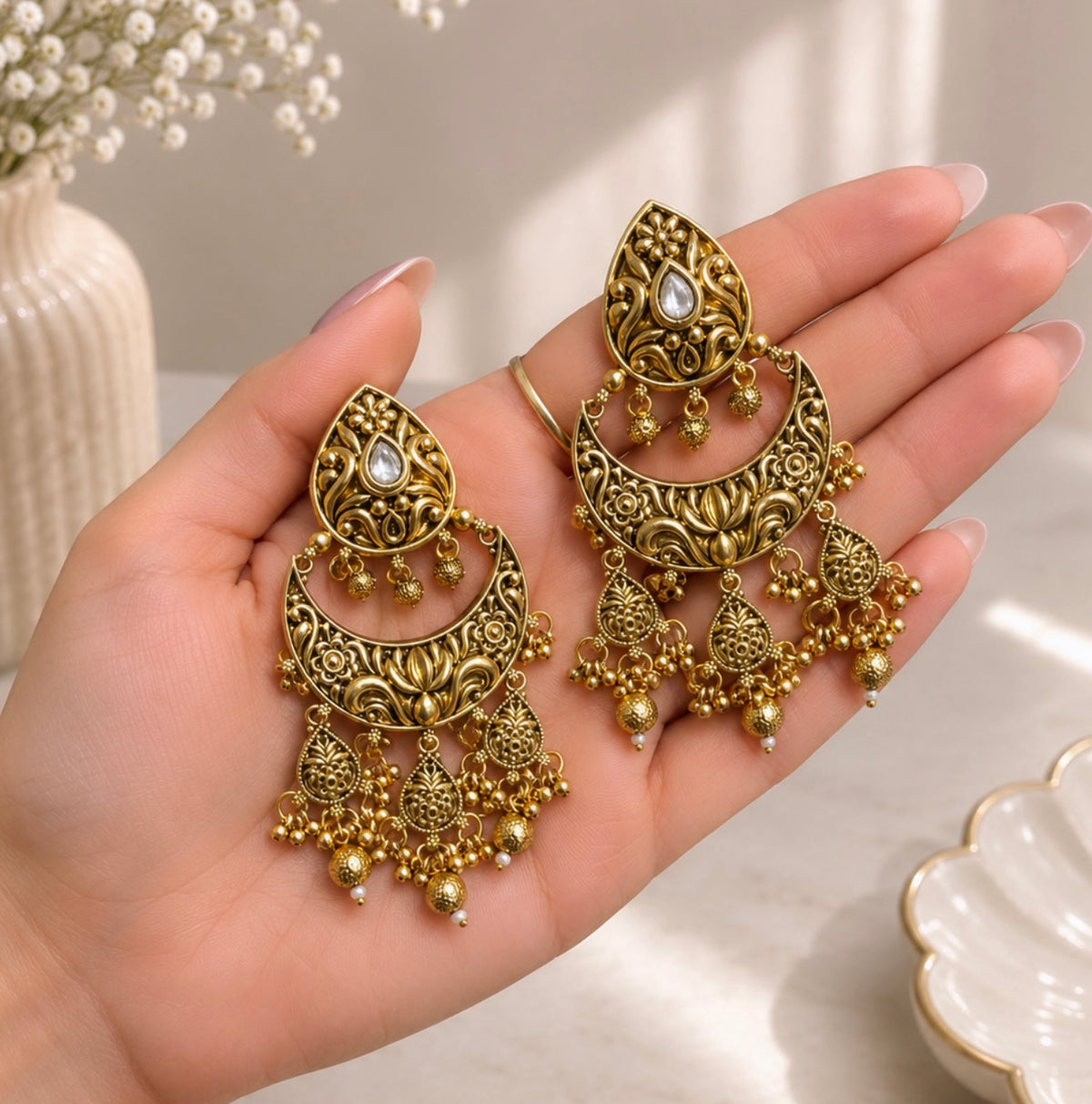 Amani Premium Gold Plated Necklace Set