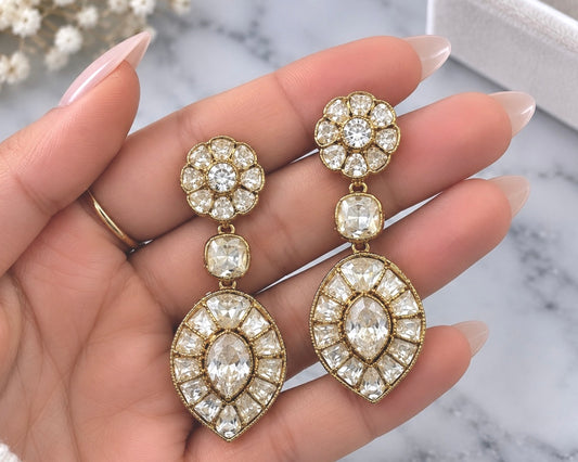 Chocolate Moissanite Premium Statement Earrings