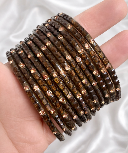 Sophia Glass Bangle Set