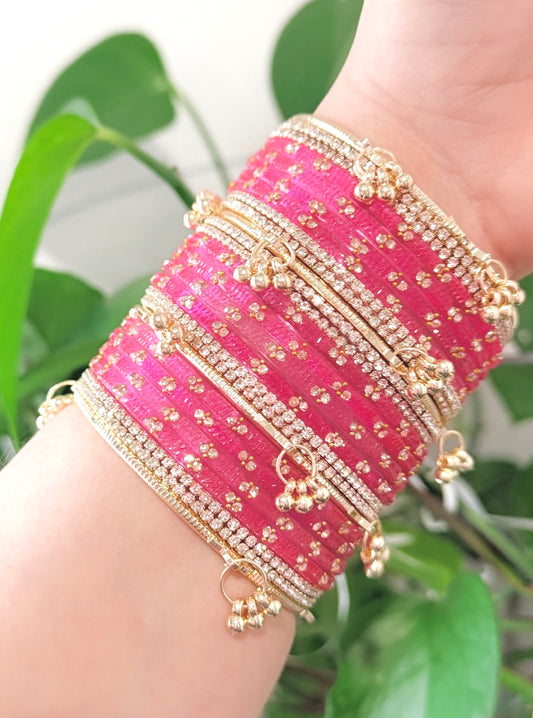 Nora Glass Bangle Set