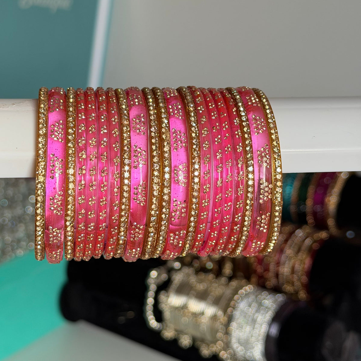 Mia Glass Bangle Set